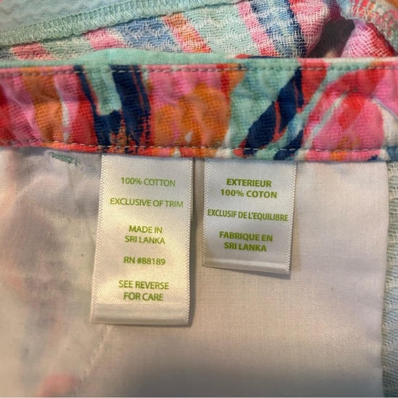 Lilly Pulitzer Addie Minty Fresh Resort SeaShell Print Shorts Size 2 - Picture 3 of 7